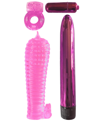 Coffret 4 sextoys rose Classix 